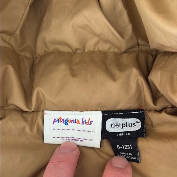 Patagonia red baby Puffer Jacket hi-loft down sweater - Picture 3 of 5